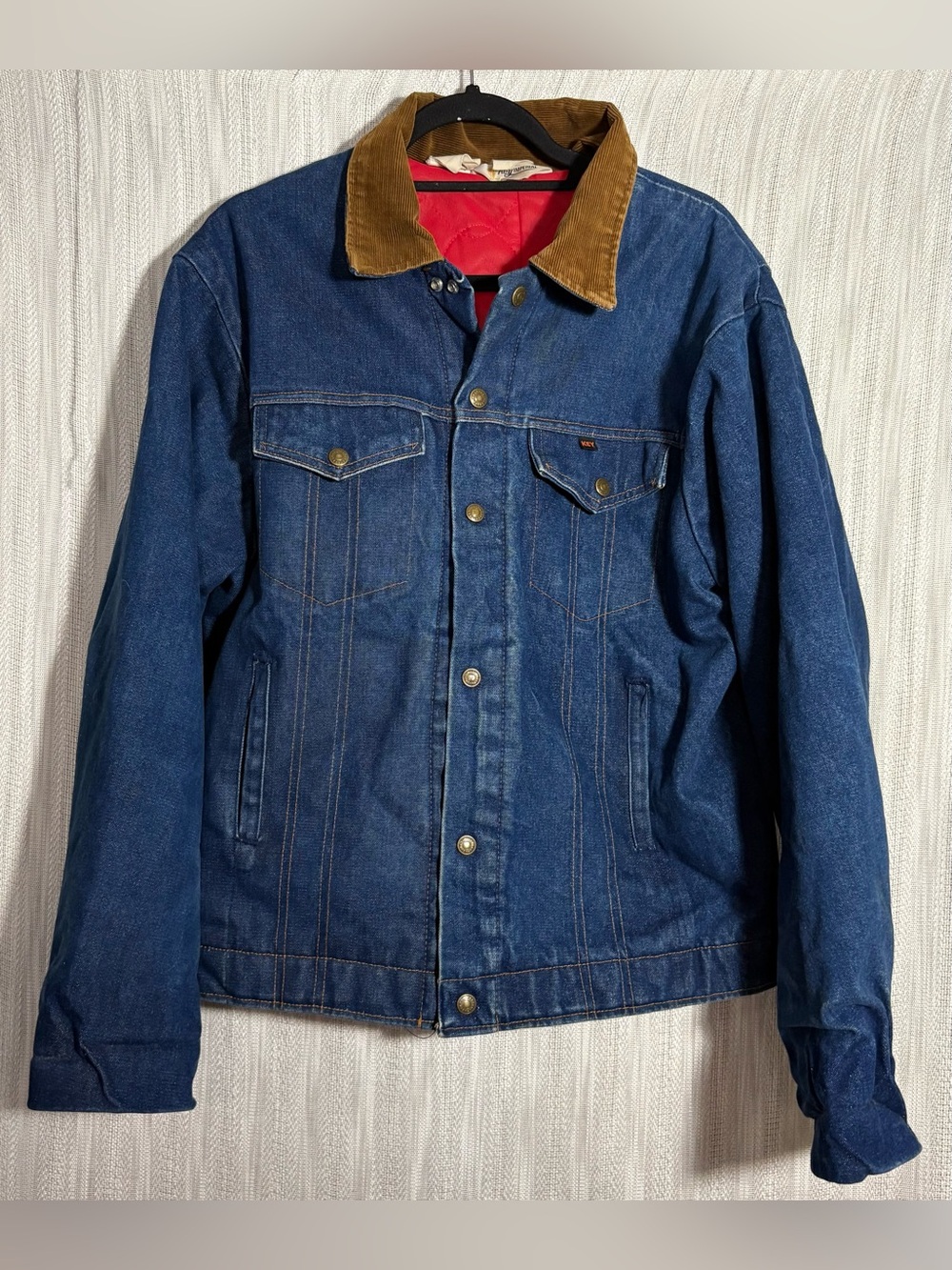 Vintage Key Imperial Blanket Lined Blue Denim Chore Jacket Coat - Picture 1 of 4